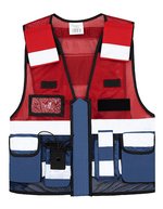 Mesh Tactical Vest Sparta – Navy/Red