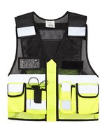 Gilet Tactique en Mesh Sparta – Signal Jaune/Noir