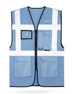 Gilet Multifonctionnel en Mesh Larisa – Bleu ciel