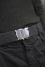 Korntex Trendiger Polyester-Gürtel Basel, 4 cm, Anthracite One Size, KX153 – Bild 1