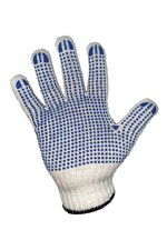 Korntex Grobstrick-Arbeits-Handschuhe mit Noppen, Ecru/Black 7, KX155 – Bild 3