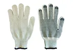 Korntex Grobstrick-Arbeits-Handschuhe mit Noppen, Ecru/Black 7, KX155 – Bild 4