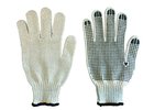 Korntex Grobstrick-Arbeits-Handschuhe mit Noppen, Ecru/Black 7, KX155 – Bild 4
