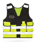Tactical safety vest “Stammheim” – Black/Signal Yellow