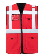 Korntex Gefütterte Warnweste Wismar CO² Neutral – Red