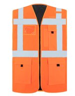 Korntex Gefütterte Warnweste Wismar CO² Neutral – Signal Orange