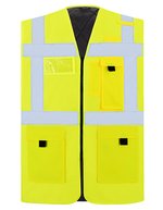 Korntex Gefütterte Warnweste Wismar CO² Neutral – Signal Yellow