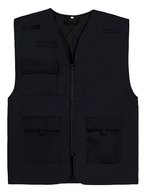Korntex Padded Multifunctional Work Vest Kiel CO² Neutral Signal Orange S (KX166) – Black