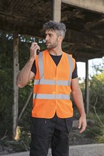 Korntex Comfort Sicherheitsweste Minden mit Reflexstreifen, Signal Orange S, KX168 – Bild 1