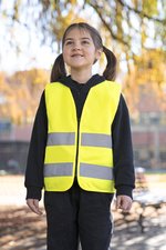 Korntex Hi-Vis Sicherheitsweste Aalborg für Kinder, Signal Orange S (7-12 Jahre), KX201 – Bild 1