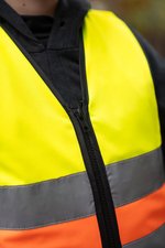 Korntex Hi-Vis Sicherheitsweste Aalborg für Kinder, Signal Orange S (7-12 Jahre), KX201 – Bild 5