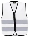 Korntex Hi-Vis Sicherheitsweste Aalborg für Kinder, Blue XXS (3/4 Jahre), KX201 – White