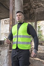 Korntex Hi-Vis Warnweste Cologne mit Reißverschluss, Royal Blue M, KX217 – Bild 1