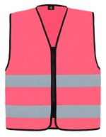 Korntex Hi-Vis Warnweste Cologne mit Reißverschluss, Royal Blue M, KX217 – Rose neon