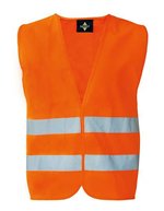 Korntex Hi-Vis Warnweste Cologne mit Reißverschluss, Royal Blue M, KX217 – Signal Orange