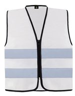 Korntex Hi-Vis Warnweste Cologne mit Reißverschluss, Royal Blue M, KX217 – Blanc