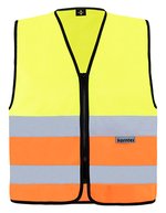 Korntex Hi-Vis Warnweste Cologne mit Reißverschluss, Royal Blue M, KX217 – Jaune/Orange