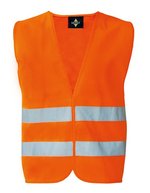 Korntex Druckbare Hi-Vis Sicherheitsweste Karlsruhe, Signal Orange XL, KX2170 – Bild 2