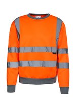 Korntex Hi-Vis Sweatshirt Limerick mit Reflexstreifen – Signal Orange