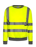 Korntex Hi-Vis Sweatshirt Limerick mit Reflexstreifen – Signal Yellow