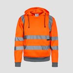 Korntex Hi-Vis Hoody mit Reflektionsstreifen, Black S, KX421 – Bild 3