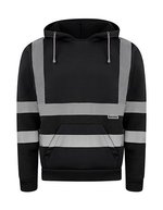 Korntex Hi-Vis Hoody mit Reflektionsstreifen – Black
