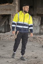 Korntex Hi-Vis Kapuzen-Sweatjacke mit Reflexstreifen, Signal Orange S, KX422 – Bild 1