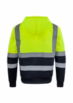 Korntex Felpa con Cappuccio e Zip Hi-Vis con Strisce Riflettenti, Signal Orange S, KX422 – immagine 4