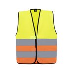 Korntex Warnweste Neon-Orange mit Reflektoren, Signal Orange S, KX500 – Bild 5