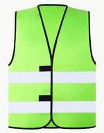 Korntex Warnweste Neon-Orange mit Reflektoren – Neon Green