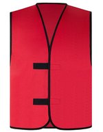 Korntex Promotion-Weste Leipzig, 100% Polyester, Black S, KX501 – Red