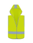 Korntex Sicherheitsweste mit Kapuze für Kinder, Signal Orange S (7-12 Jahre), KX504 – Bild 3