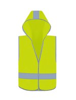 Korntex Sicherheitsweste mit Kapuze für Kinder, Signal Orange S (7-12 Jahre), KX504 – Bild 3
