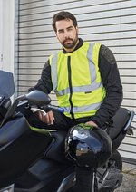 Korntex Hi-Vis Biker Sicherheitsweste mit Reflexstreifen, Signal Yellow L, KX511 – Bild 1