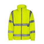 Korntex Hi-Vis Fleecejacke Bergen mit Reflektoren, Signal Orange S, KX800 – Bild 3