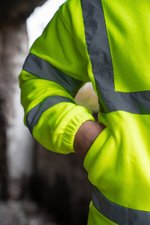 Korntex Hi-Vis Fleecejacke Bergen mit Reflektoren, Signal Orange S, KX800 – Bild 5