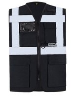 Korntex Multifunktionale Sicherheitsweste Berlin, metallfrei – Black