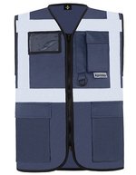 Korntex Multifunktionale Sicherheitsweste Berlin, metallfrei, Blue XL, KX802 – Navy