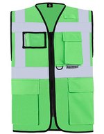 Korntex Multifunktionale Sicherheitsweste Berlin, metallfrei, Blue XL, KX802 – Neon Green