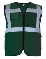 Korntex Multifunktionale Sicherheitsweste Berlin, metallfrei, Blue XL, KX802 – Paramedic Green