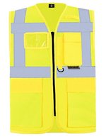Korntex Multifunktionale Sicherheitsweste Berlin, metallfrei, Blue XL, KX802 – Signal Yellow