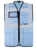 Korntex Multifunktionale Sicherheitsweste Berlin, metallfrei, Blue XL, KX802 – Sky Blue