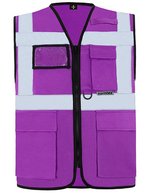 Korntex Multifunktionale Sicherheitsweste Berlin, metallfrei, Blue XL, KX802 – Violett