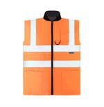 Korntex Hi-Vis Wende-Sicherheitsbodywarmer Ural 2-in-1, Signal Orange S, KX803 – Bild 3