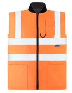 Hi-Vis Wende-Sicherheitsbodywarmer Ural 2-in-1 – Signal Orange