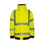 Korntex Hi-Vis Regenjacke Tampere, Signalfarbe, Signal Orange S, KX804 – Bild 3
