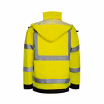 Korntex Hi-Vis Regenjacke Tampere, Signalfarbe, Signal Yellow S, KX804 – immagine 5