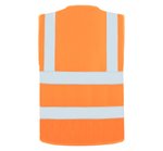 Korntex Triple Norm Warnweste flammenhemmend 120 g/m², Signal Orange S, KX806 – Bild 4