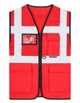 Korntex Multifunktionale Hi-Vis-Meshweste Athens, Signal Orange 4XL, KX808 – Red