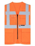 Korntex Multifunktionale Hi-Vis-Meshweste Athens, Blue S, KX808 – Signal Orange